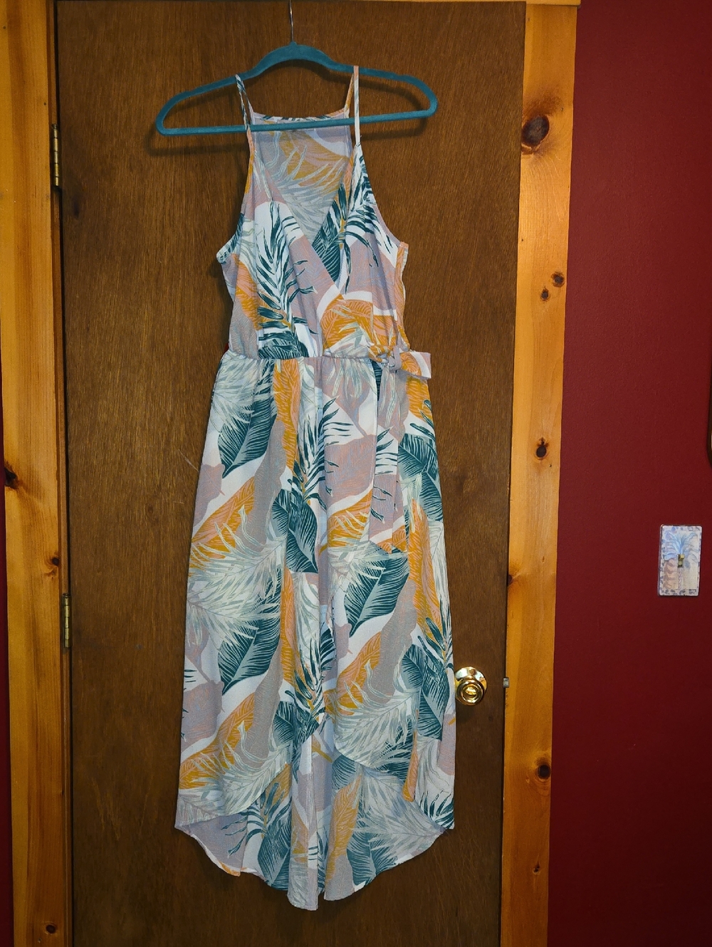 Tropical  Spaghetti Strap Maxi Dress